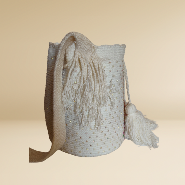 Authentic Wayuu Bag Mochila Handmade Design Virgen Of Guadalupe