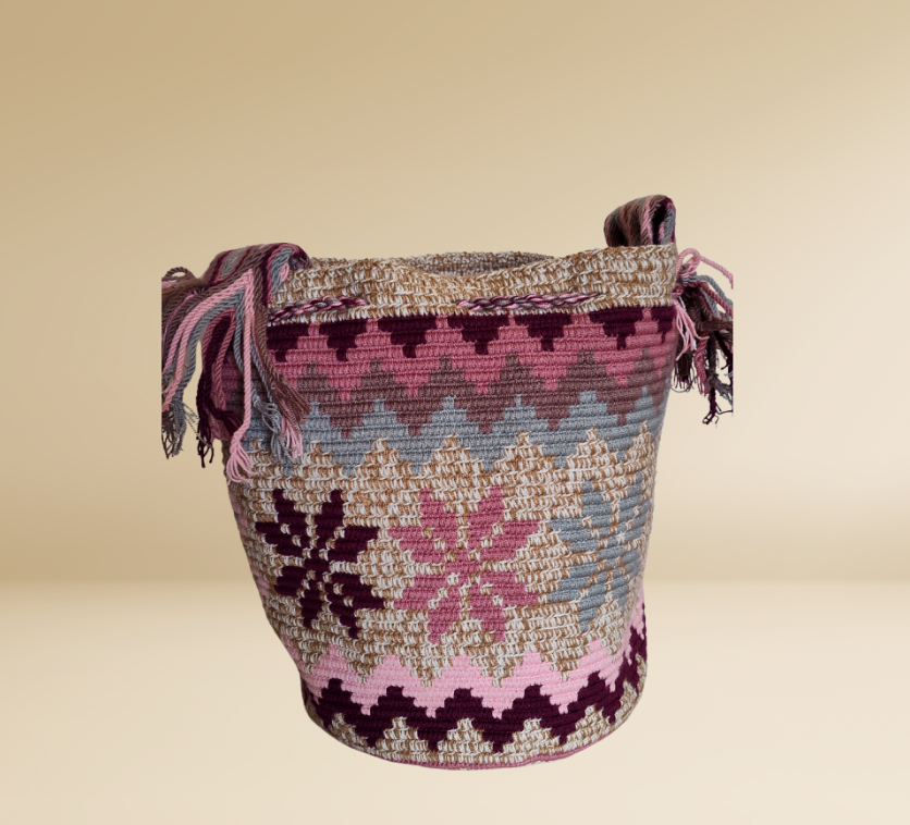 Wayuu Mochila Bag 100% Authentic Handmade Large Size With Ethnic Design