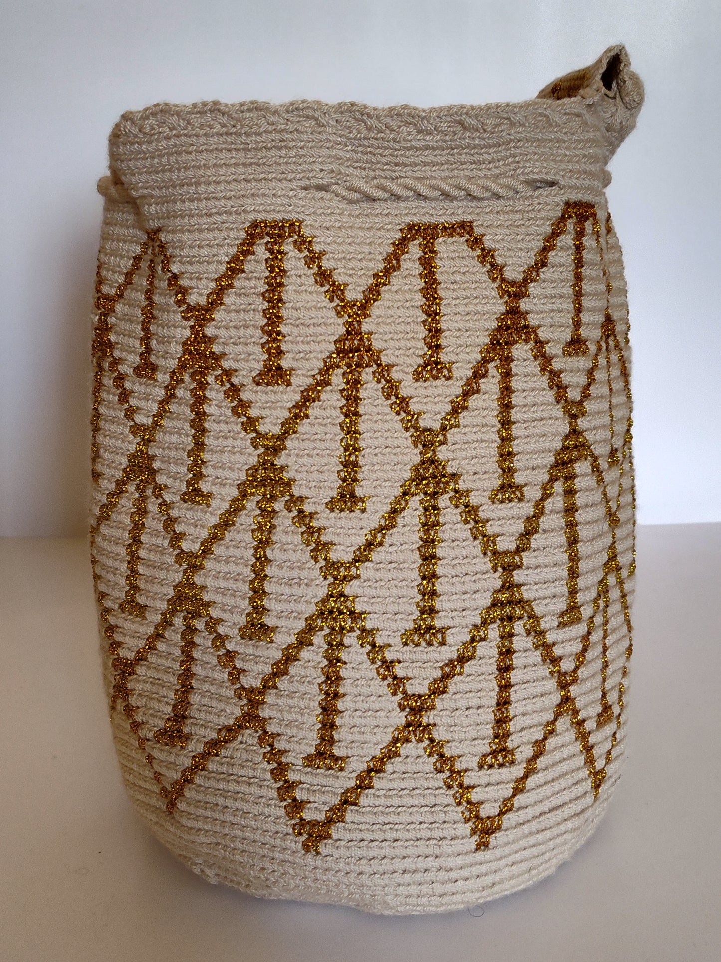 Wayuu Bag Mochila 100% Original Unique Design Handwoven Medium Size Silk Thread