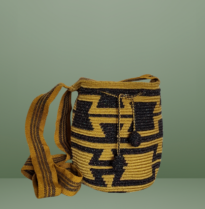 Wayuu Bag Mochila 100% Original Unique Design Handwoven Medium Size Silk Thread