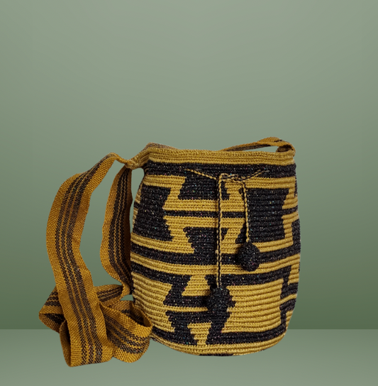 Wayuu Bag Mochila 100% Original Unique Design Handwoven Medium Size Silk Thread