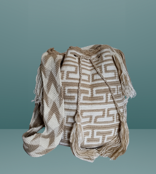 Wayuu Mochila Bag 100% Authentic Handmade Large Size With Ethnic Design