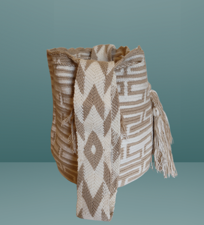 Wayuu Mochila Bag 100% Authentic Handmade Large Size With Ethnic Design