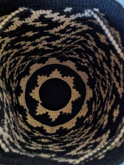 Wayuu Bag Mochila 100% Original Unique Design Handwoven Medium Size  Silk Thread