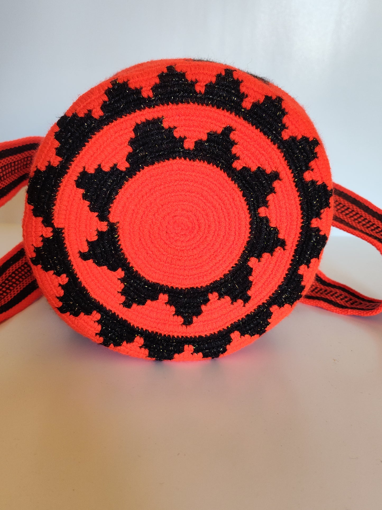 Wayuu Bag Mochila 100% Original Unique Design Handwoven Medium Size Silk Thread